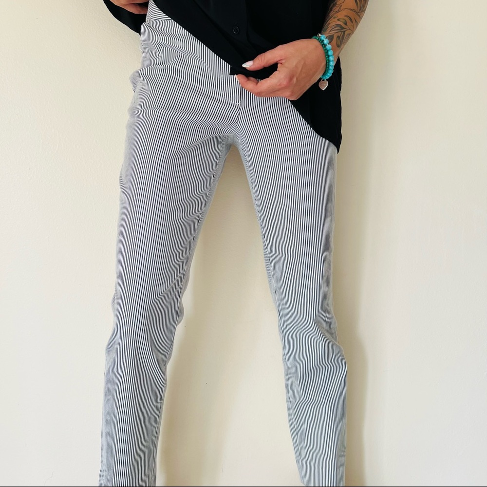 Talbots Hampshire Ankle striped Pants - Picture 3 of 9